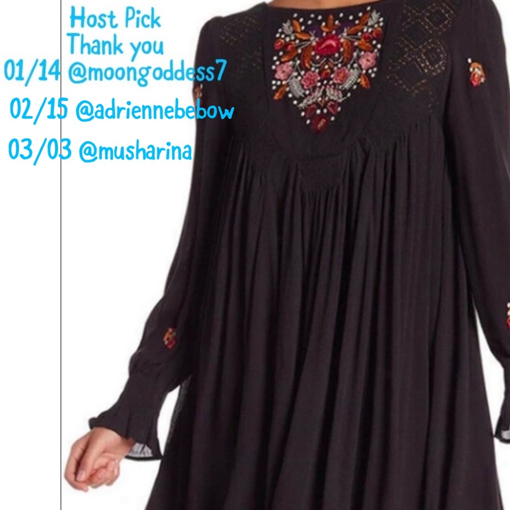 Free People Mohave embroidered Dress S Small Petite. New!